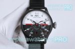 Wholesale Price IWC Big Pilots Top Gun Black Bezel Black Leather Strap Watch